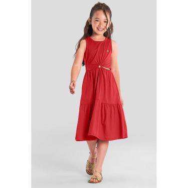 Imagem de Vestido infantil menina com recortes Brandili