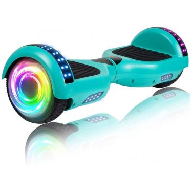 Imagem de Patinete Elétrico Auto Balanceante SISIGAD 6,5" Verde H3 com Alto-falante Bluetooth e Luzes Coloridas para Crianças de 6 a 12 Anos