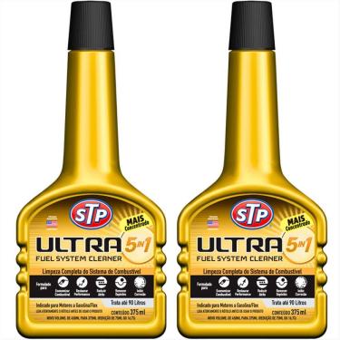 Imagem de Kit 02 Aditivos para Combustível STP Ultra 5 em 1 Gasolina e Flex - 375ml - Limpeza do Sistema de Combustível - STP-2020