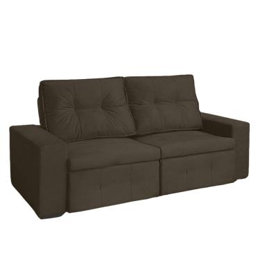 Imagem de Sofá Berlim 3 Lugares 200cm Veludo Retrátil E Reclinável - Meu Estofado