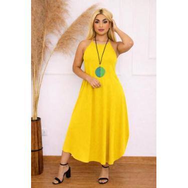 Imagem de Vestido Alcinha Com Bolso - nascimentomodas2020, Amarelo, GG