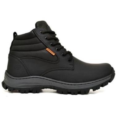 Imagem de Bota Botina em Couro EPI Picker Preto com C.A Laudo Inmetro Gogowear-Unissex