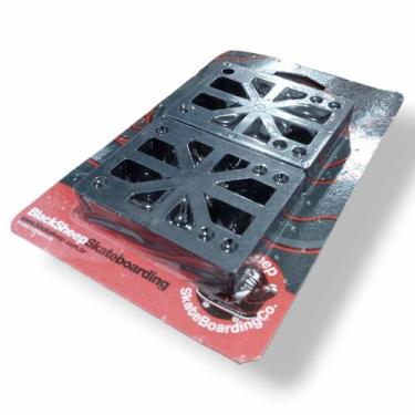 Imagem de Pads Skate Paralelo Duplo BLACK SHEEP 15 mm, Preto, 15 mm
