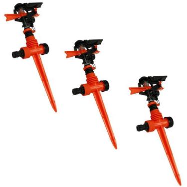 Imagem de KIT3 Irrigador Giratório Aspersor Canteiro Mangueira Vonder - Acrel