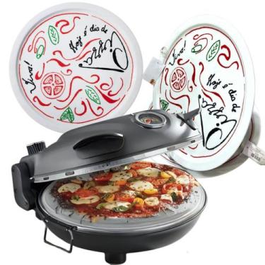 Imagem de Forno de Pizza Labravia Cinza Grafite 220V com Prato Pizza, 220V