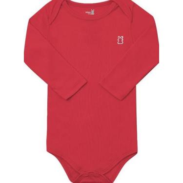 Imagem de Body Bebê Manga Longa Básico 100% Algodão Suedine  - Kiko Baby, RN