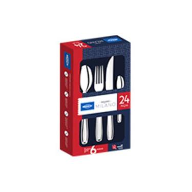 Imagem de Faqueiro 24 Peças Brinox Milano Aço Inox