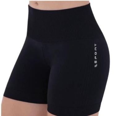 Imagem de Shorts Feminino Esportivo Academia Empina Bumbum Lupo 71348-001, Preto
