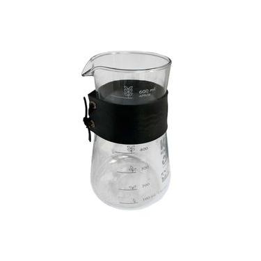 Imagem de Jarra Decanter KOAR Vidro com Couro Preto 600 ml