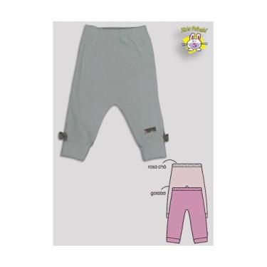 Imagem de Calça Infantil Feminina Mijão Lisa Suedine c/punho - Bicho Molhado, Ro