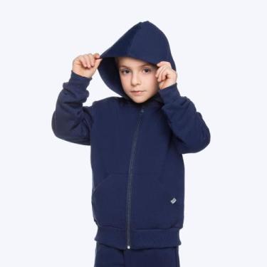 Imagem de Jaqueta Básica Azul Marinho Infantil Unissex Have Fun 28286, Azul mari