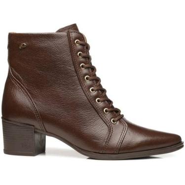 Imagem de Bota Feminina Em Couro Pegada 280503-09, Pinhão, 35