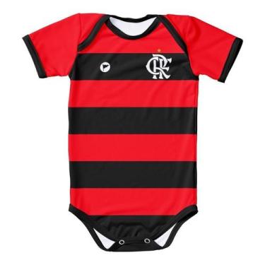 Imagem de Macacão Body Infantil Bebe 0 a 12 Meses Clubes Brasileiros Fla Flu Vas