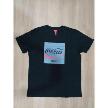 Imagem de Camiseta Coca-Cola Jeans Estampada Masculino Ad, Preto, P