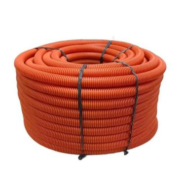 Imagem de Conduíte Corrugado 3/4 50m Laranja Construção Reforçada - MARELAGO