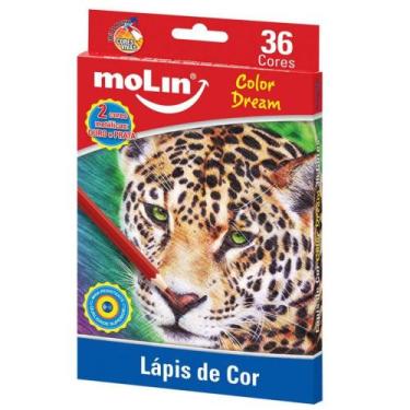 Imagem de Lapis De Cor 36 Cores Color Dream MOLIN Artistico Escolar