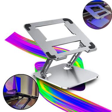 Imagem de Suporte De Mesa Dobrável P/ Notebooks Em Alumínio Com Detalhes Antider