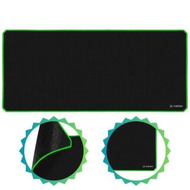Imagem de Mouse Pad Gamer Fortrek Speed Borda Cor Verde Para Mouse  Redragon Raz