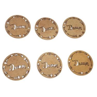 Imagem de Porta Copos Com 6 Unidades Dream Mdf Cru 10.090 - Fabricando Arte