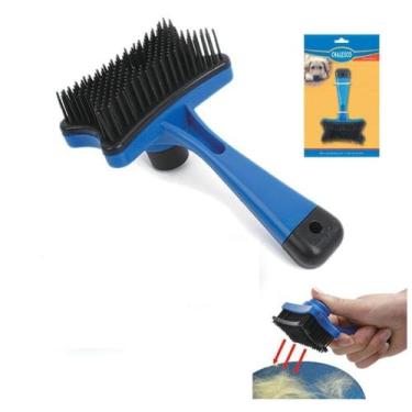 Imagem de Escova Rasqueadeira Plastico Pratica Pet para Caes Tira Pelo - CHALESC