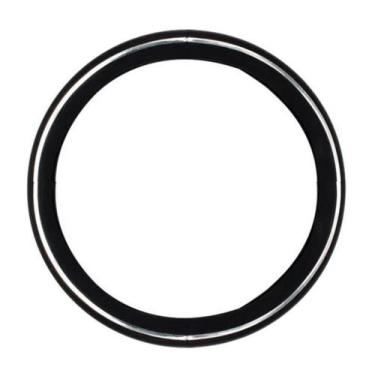 Imagem de Capa Proteção Para Volante Carro Universal Preto Aro Cromado - Autovex