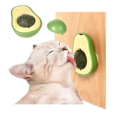 Imagem de Brinquedo Interativo Pet Gato Abacate Lambe Lambe Catnip - Plas Pet