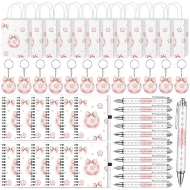 Imagem de YooNotee Conjunto de 48 Lembrancinhas de Festa de Futebol Rosa