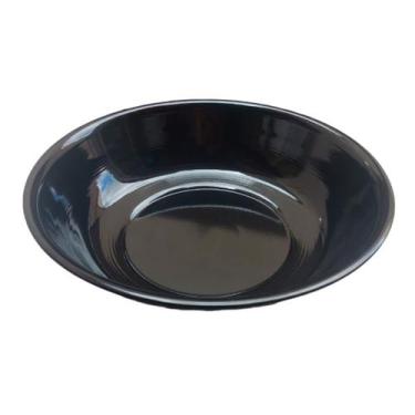 Imagem de Bacia de Ágata Preta Nº32 Esmaltada Rituais Umbanda 32 cm - Metal Grif