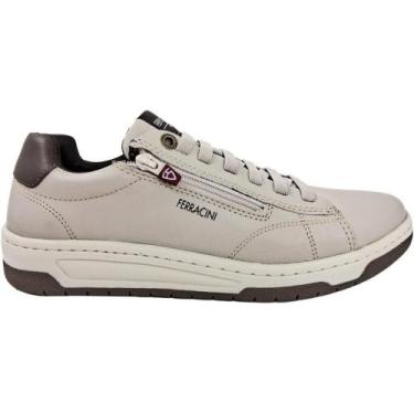 Imagem de Sapatênis Masculino Ferracini Dubay Vox Cinza Claro - 80526, 41, Cinza
