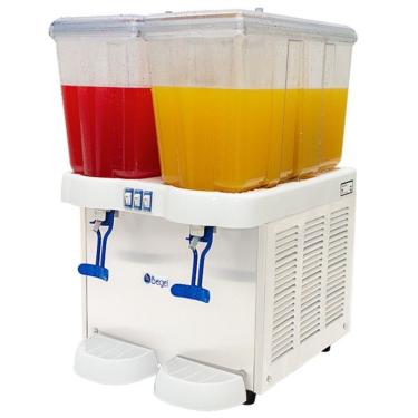 Imagem de Refresqueira Comercial Jpii Plus com 2 Reservatórios de 16L e Refrigeramento por Compressor 32L Branca Begel