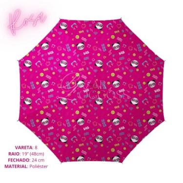 Imagem de Guarda-chuva Infantil Luluca Abertura/Fecho Manual SEMAX, Rosa