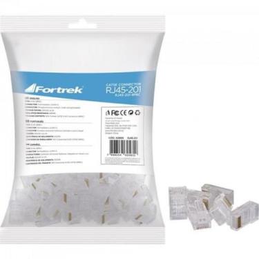Imagem de Conector Macho CAT5E RJ45 201 Fortrek FK 120E - BLI / 100