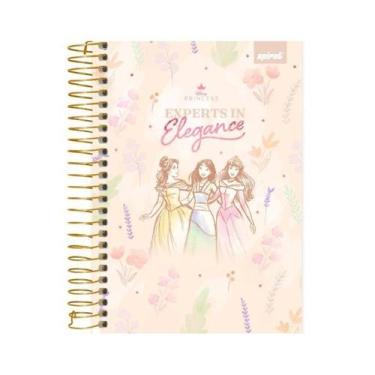Imagem de Princesas Caderno 1/4 Capa Dura Espiral 80 fls Spiral