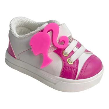 Imagem de Sapatinho de Bebê Tenis de Bebe Boneca Barb Rosa Sapato Calçado Infant