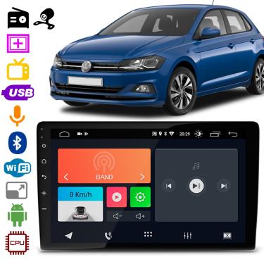 Imagem de Central Multimídia Volkswagen Polo 2017 a 2021 Faaftech FT-MM-AND9VW 9 Polegadas Sistema Android Aplicativos bt USB + Câmera de Ré