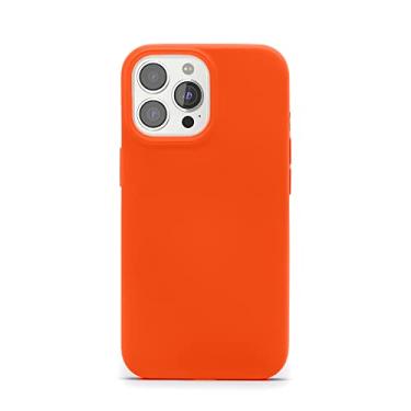 Imagem de Customic Capinha Case Capa para Celular iPhone 13 Pro Max (6.7”), Soft Touch Anti Impacto Proteção Militar 1.2 metros contra quedas, Laranja