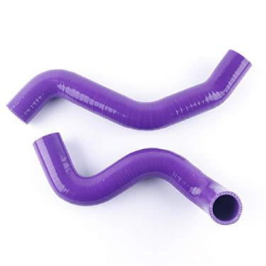 Imagem de LUXERAD Tubo de refrigeração de 3 camadas 4,5 mm desempenho alta temperatura silicone tubo de refrigeração para Toyota SCION TC 05-10 (Roxo)