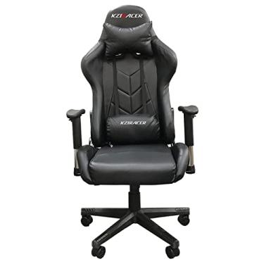 Imagem de Cadeira Gamer Escritório Ergonômica Giratória Massageadora (Preta)