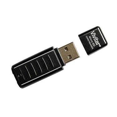 Imagem de Leitor e Gravador de Cartão Micro SD Via USB, Vivitar, Acessórios para Câmeras Digitais