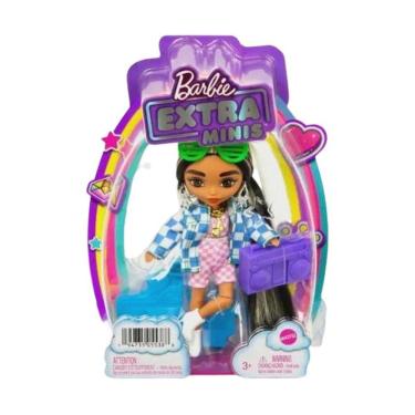 Imagem de Barbie Extra Minis Roupa Azul E Rosa Mattel Hgp62