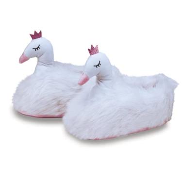 Imagem de Pantufa 3D Cisne 33/35 P, Importway, IWP3DC3335, Branco
