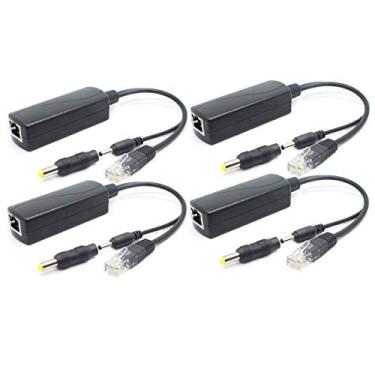 Imagem de ANVISION – Divisor PoE de 5 V, adaptador de 48 V a 5 V 2,4 A, plugue 3,5 mm x 1,35 mm, conector de 5,5 mm x 2,1 mm, compatível com IEEE 802.3 af, para câmera IP e mais