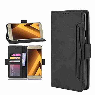 Imagem de MojieRy Estojo Fólio de Capa de Telefone for LG G4, Couro PU Premium Capa Slim Fit for LG G4, 1 slot de moldura de foto, 4 slots de cartão, acessível e portátil, Preto