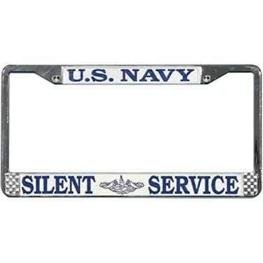 Imagem de Moldura para placa de licença Honor Country US Navy Submarine Silent Service