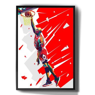 Quadro Decorativo Emoldurado Lebron James Jogador Famoso Basquete