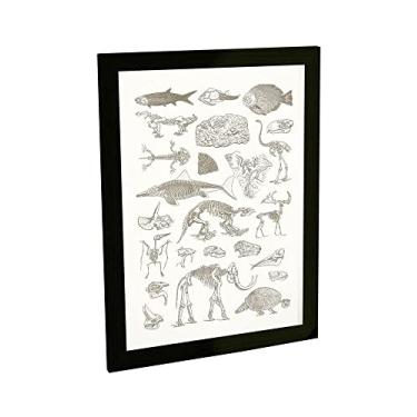 Imagem de Quadro Decorativo Dinossauros Fosseis Paleontologia Poster