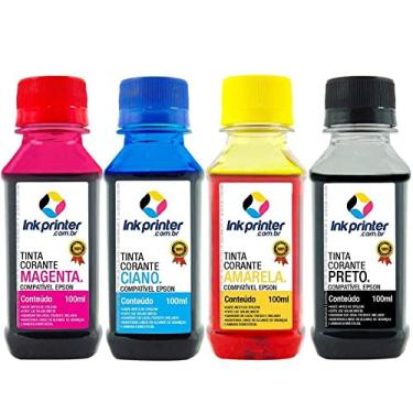 Imagem de Tinta Corante Inkprinter para Impressora Epson (4x100ml)