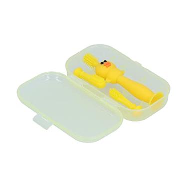 Imagem de Escova de dentes infantil, escova de dentes de desenho animado infantil escova de dentes livre de BPA para crianças de 612 meses