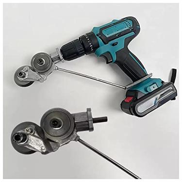 Imagem de Cortador de placa de perfuração elétrica, Acessório de broca de nibbler de chapa de metal DIY, Tesoura de perfuração elétrica para corte de chapas metálicas de materiais duros