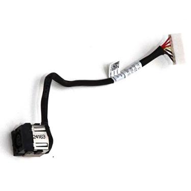 Imagem de Tomada DC-IN para Dell Inspiron 15 (3542/3541) KF5K5, tomada conectora com cabo de alimentação